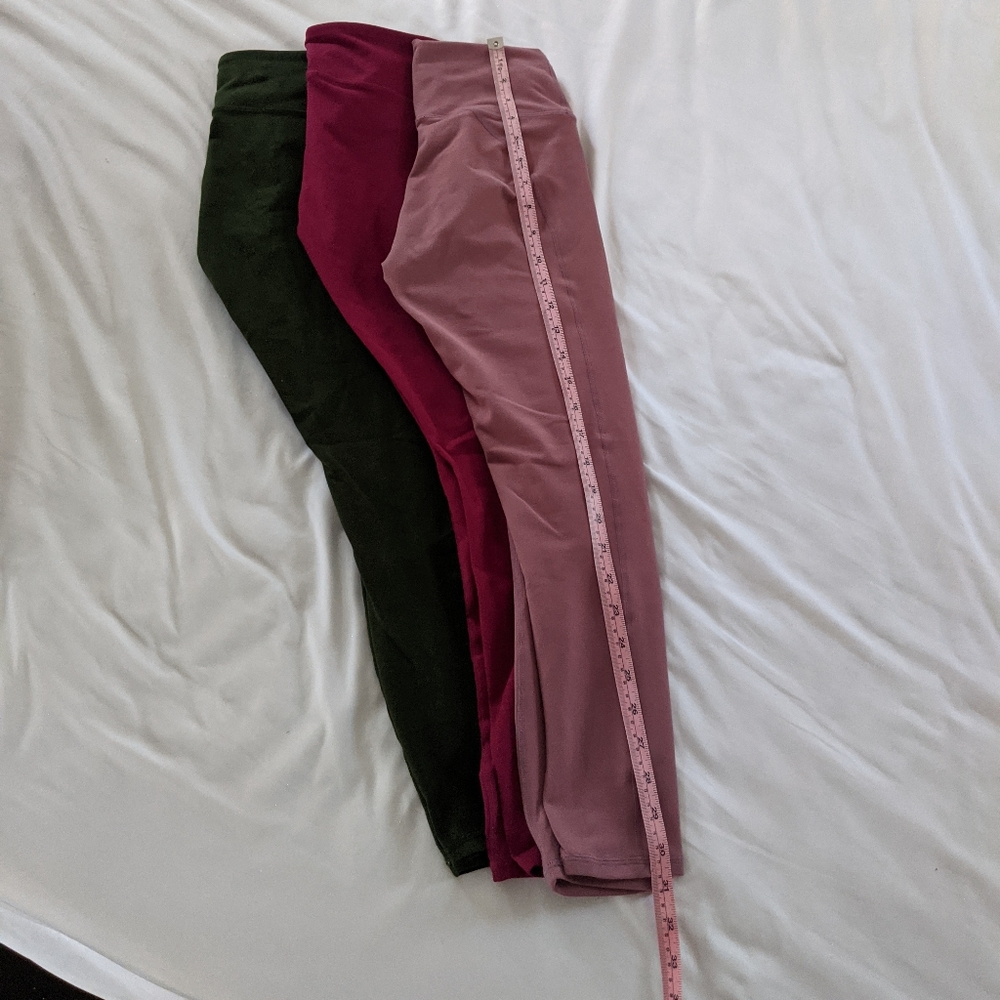 Lot of 3 fabletics 7/8 leggings XXS